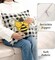 Yellow Bumble Bee Pillow Covers 18x18 Set of 2 Black White Buffalo Plaid Pillow Covers Summer Spring Themed Decorative Cushion Cases Home Decor for Couch Bed Holiday